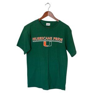 Miami Hurricanes Pride Green S/S T-Shirt Men's Size M Yesterday Today Tomorrow